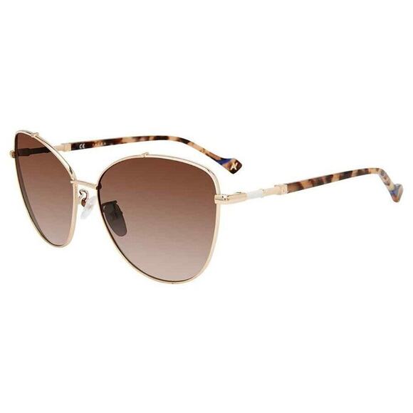 YALEA SYA029 IVETE 0A93 PINK TORTOISE AND GOLD EYEGLASSES FRAME 59-15-140